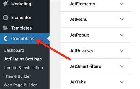 crocoblock menu